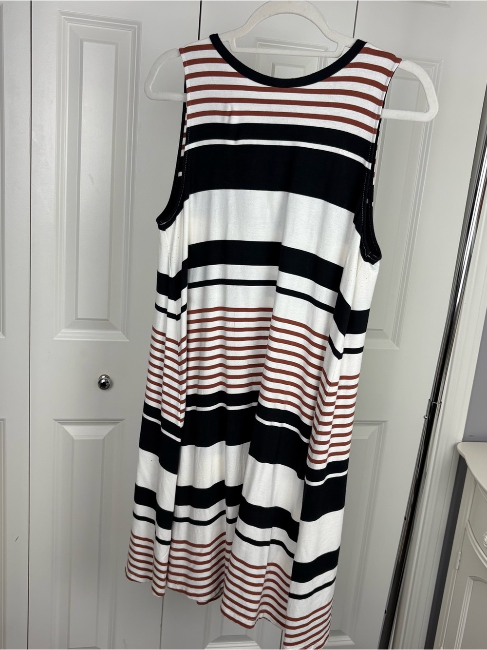 LOFT Striped T Shirt dress